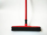 MIRACLE RUBBER PET HAIR BROOM with Squeegee & Telescoping Handle That Extends from 3 - 5'-UlGadget