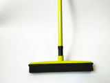 MIRACLE RUBBER PET HAIR BROOM with Squeegee & Telescoping Handle That Extends from 3 - 5'-UlGadget