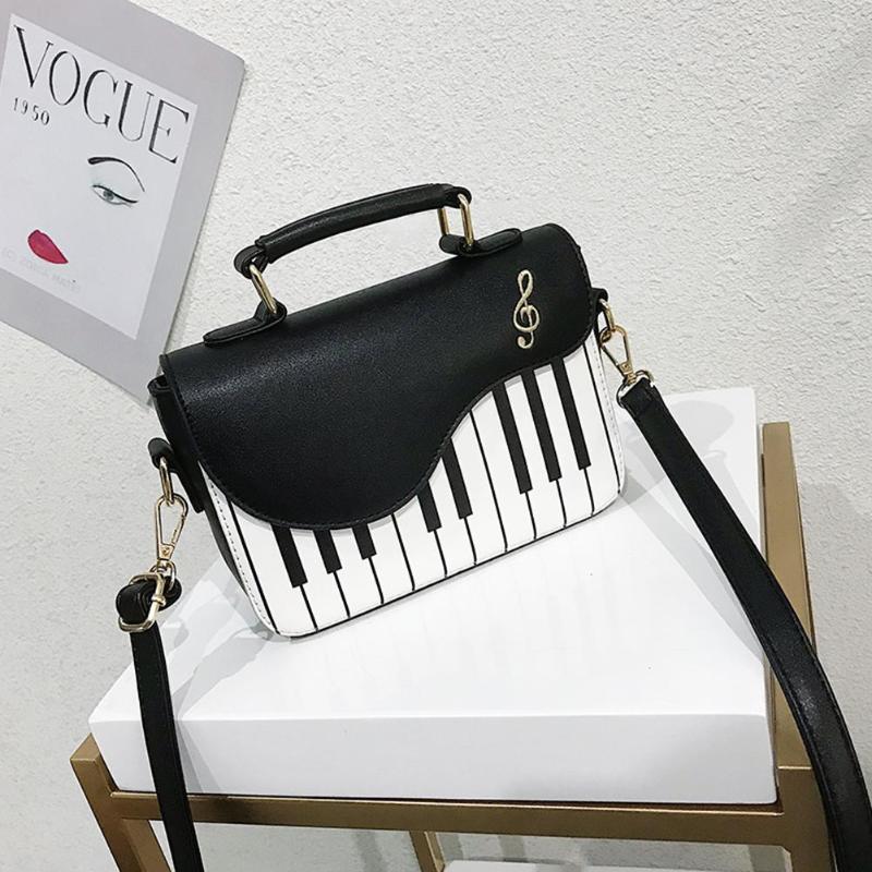 Piano Pattern Women Leather Handbag-UlGadget