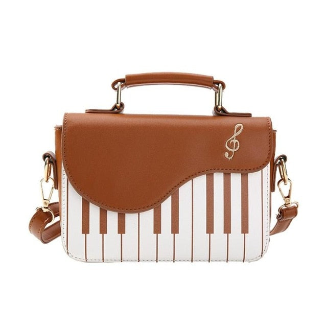 Piano Pattern Women Leather Handbag-UlGadget