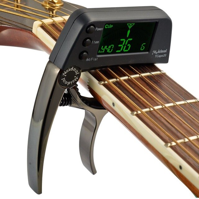 Sports and Entertainment Guitar Capo with Built-in Tuner-UlGadget