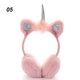 Unicorn Gradient Plush Warm Earmuffs For Kids Soft Muffs Ear-UlGadget