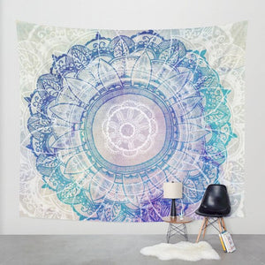 Bohemian Room Decor or Curtains Yoga Elephant Mandala Tapestry-UlGadget