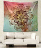 Bohemian Room Decor or Curtains Yoga Elephant Mandala Tapestry-UlGadget