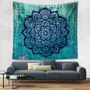 Bohemian Room Decor or Curtains Yoga Elephant Mandala Tapestry-UlGadget