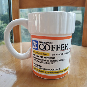 Caffeine Prescription Coffee Mug Pill Bottle Coffee Cup Pharmacy Rx-UlGadget