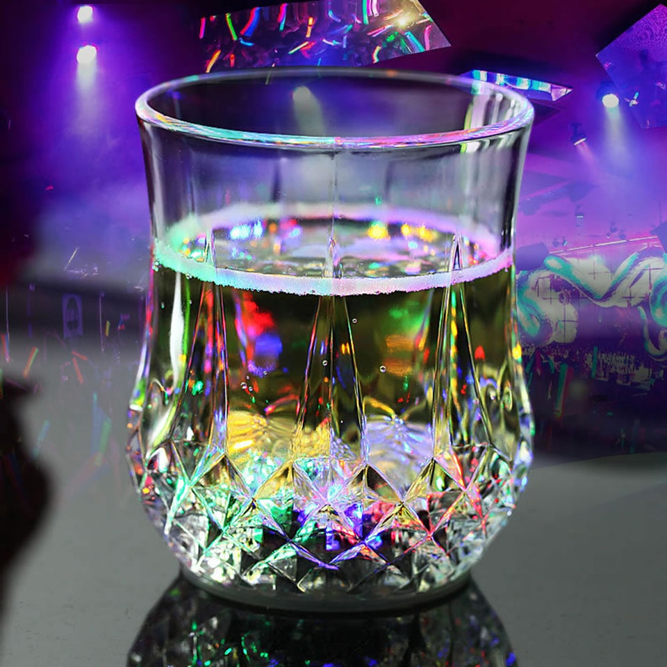 4 sets Liquid Activated Multicolor LED Glasses Beer Whisky For Bar Club Party Supplies-UlGadget