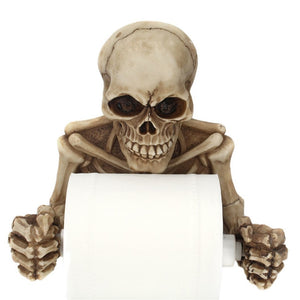 Plastic Skull Toilet Paper Holder Shape Wall Hanging Kitchen Bathroom Toilet-UlGadget