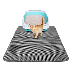 Double-Layer Waterproof Non-slip Pet Cat Litter Mat with Free Shovel-UlGadget