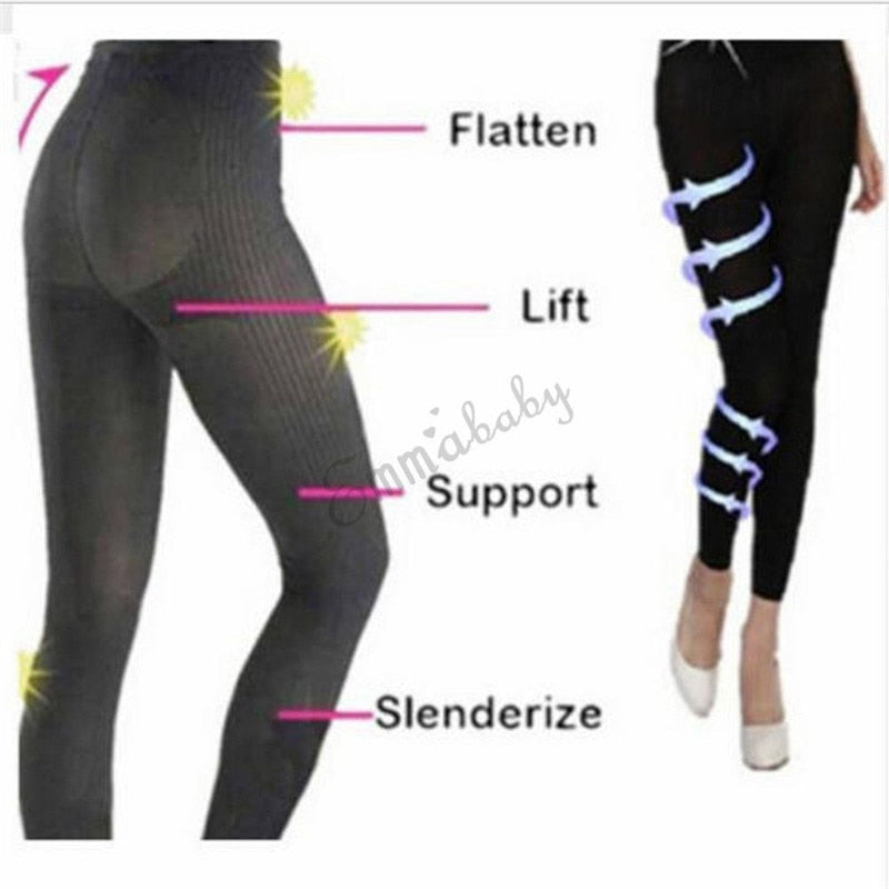 Sculpting Sleep Leg Shaper Pants Legging Socks Women Girls Body Shaper Knitting Panties (L)-UlGadget