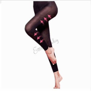 Sculpting Sleep Leg Shaper Pants Legging Socks Women Girls Body Shaper Knitting Panties (L)-UlGadget