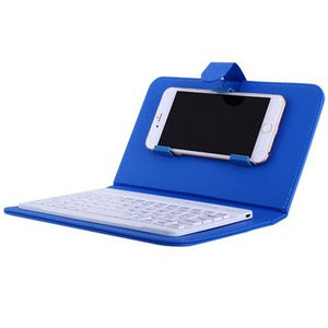 PU Leather Wireless Portable Phone Keyboard for iPhone Protective Mobile Phone-UlGadget