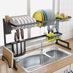 Stainless Steel Sink Drain Rack Kitchen Shelf-UlGadget