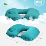 Portable U-Shape Inflatable Travel Pillow Car Head Neck Cushion-UlGadget