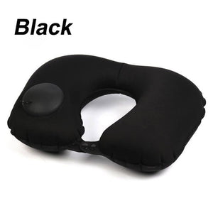 Portable U-Shape Inflatable Travel Pillow Car Head Neck Cushion-UlGadget