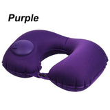 Portable U-Shape Inflatable Travel Pillow Car Head Neck Cushion-UlGadget