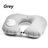 Portable U-Shape Inflatable Travel Pillow Car Head Neck Cushion-UlGadget