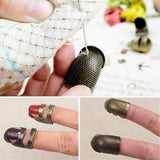 Retro Metal Handworking Sewing Thimble Finger Protector-UlGadget