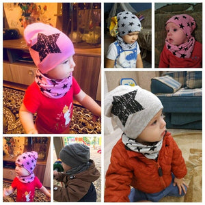 Printed Winter Hat and Scarf Set