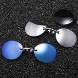 Men's Clothing and Accessories Men's Rimless Clamp Glasses-UlGadget