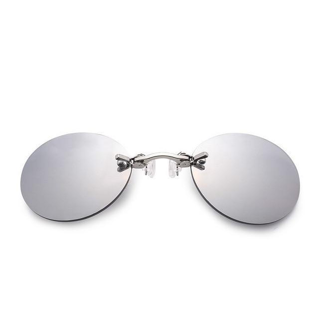 Men's Clothing and Accessories Men's Rimless Clamp Glasses-UlGadget