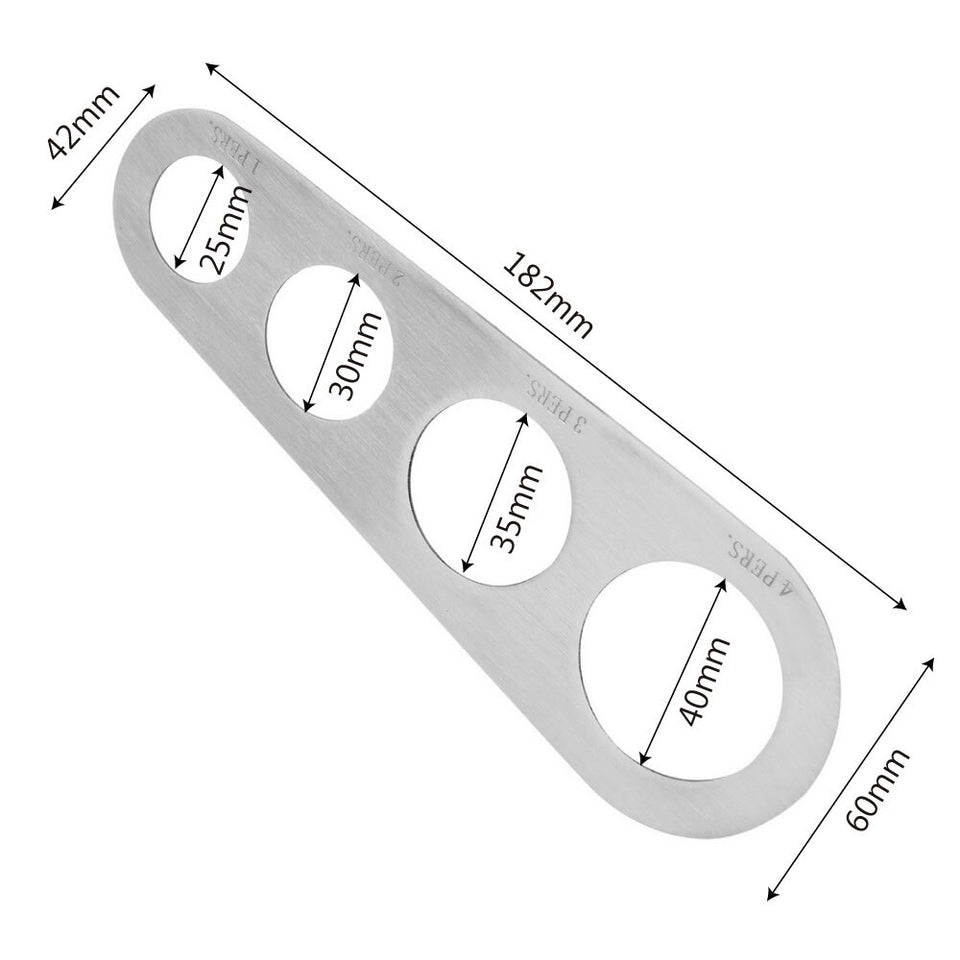 4 Holes Stainless Steel Pasta Noodle Measure Kitchen Accessories-UlGadget