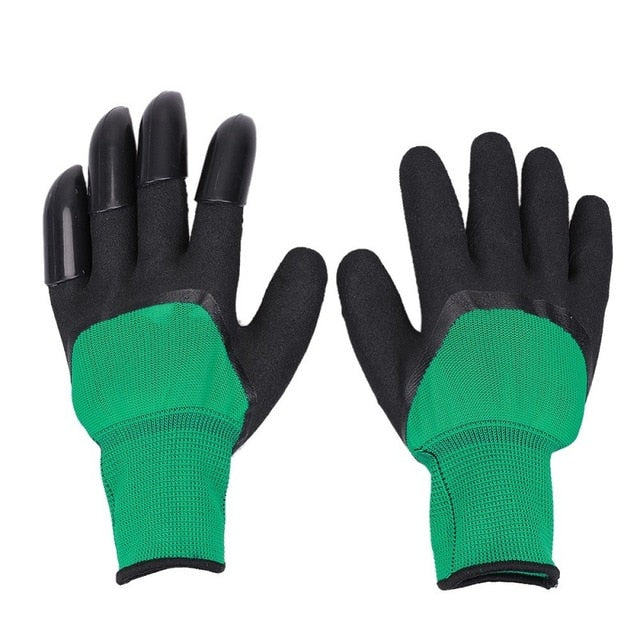 Colorful Claws Quick Easy to Dig and Plant 4 ABS Plastic Garden Genie Rubber Gloves-UlGadget