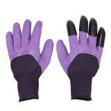 Colorful Claws Quick Easy to Dig and Plant 4 ABS Plastic Garden Genie Rubber Gloves-UlGadget