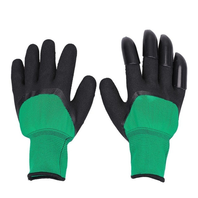 Colorful Claws Quick Easy to Dig and Plant 4 ABS Plastic Garden Genie Rubber Gloves-UlGadget