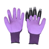 Colorful Claws Quick Easy to Dig and Plant 4 ABS Plastic Garden Genie Rubber Gloves-UlGadget