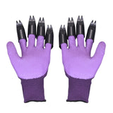 Colorful Claws Quick Easy to Dig and Plant 4 ABS Plastic Garden Genie Rubber Gloves-UlGadget