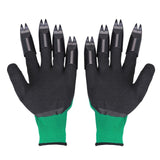 Colorful Claws Quick Easy to Dig and Plant 4 ABS Plastic Garden Genie Rubber Gloves-UlGadget