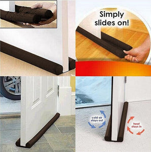 Twin Draft Guard Energy Saving Under Door Stopper-UlGadget