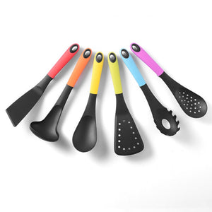 7pcs Carousel Kitchen Utensil Tool Set With Rotating Organizing COLORFUL TOOLS PERFECT COOKING SET-UlGadget