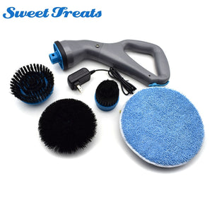 4pcs Electric Scrubber Brush Set Rechargable-UlGadget