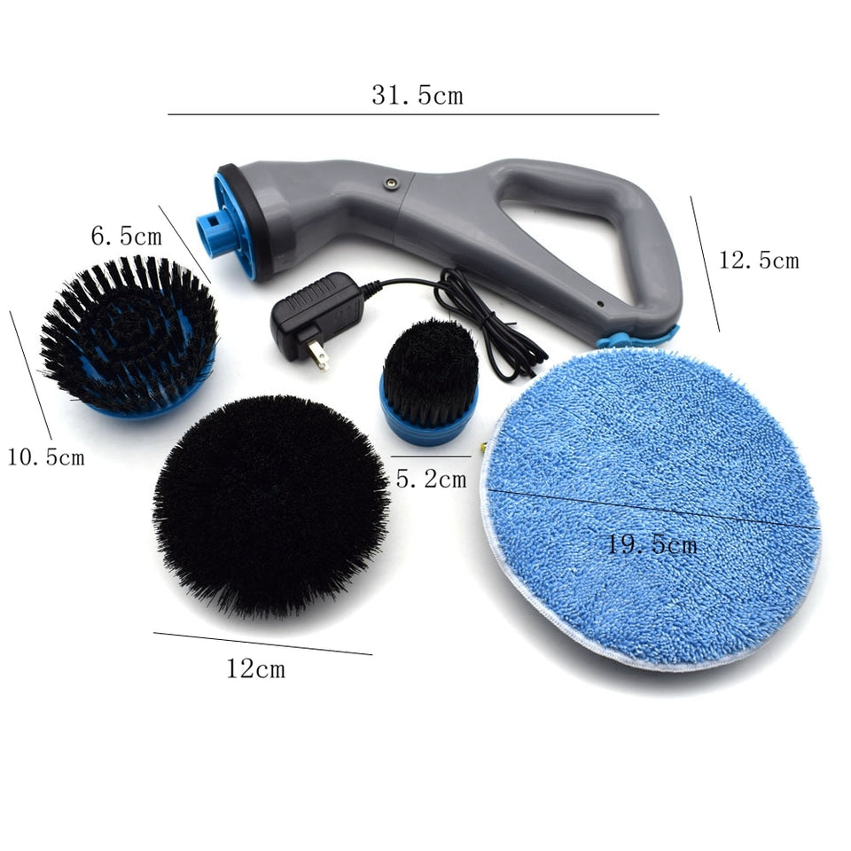 4pcs Electric Scrubber Brush Set Rechargable-UlGadget