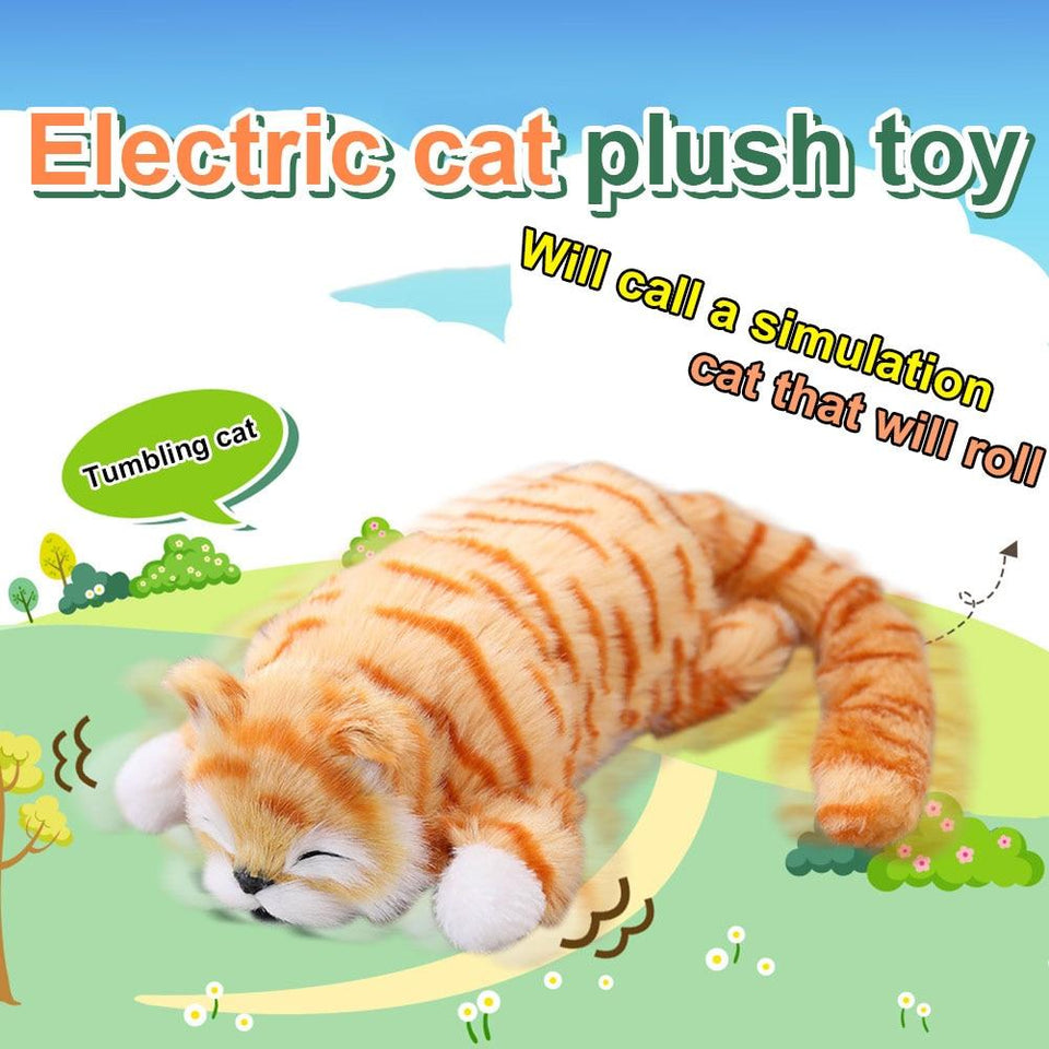 Pet Products Hilarious and Adorable Electric Laughing and Rolling Cat Toy-UlGadget