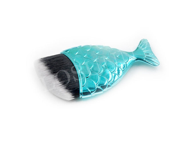 Portable Flat Foundation Mermaid Makeup Brushes Brush-UlGadget