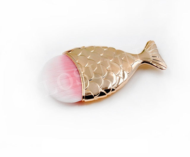 Portable Flat Foundation Mermaid Makeup Brushes Brush-UlGadget