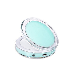 LED Glow Up Compact Mirror Portable Mirror With LED Light USB Charger Cosmetic Tool-UlGadget