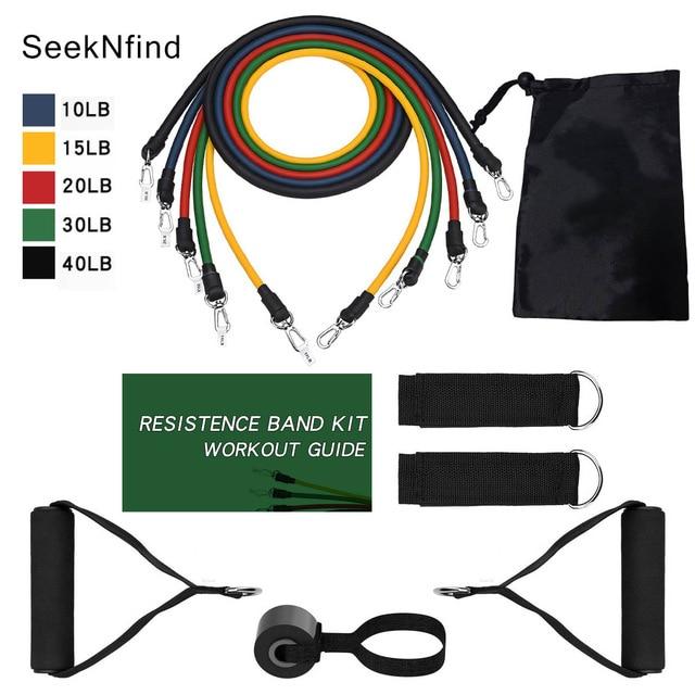 Sports and Entertainment ResiBands™ 11Pc Resistance Bands Set-UlGadget