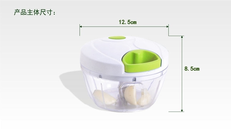 INSTANT FOOD CHOPPER Fruit Vegetable Dicer Garlic Ginger Cutter Kitchen-UlGadget