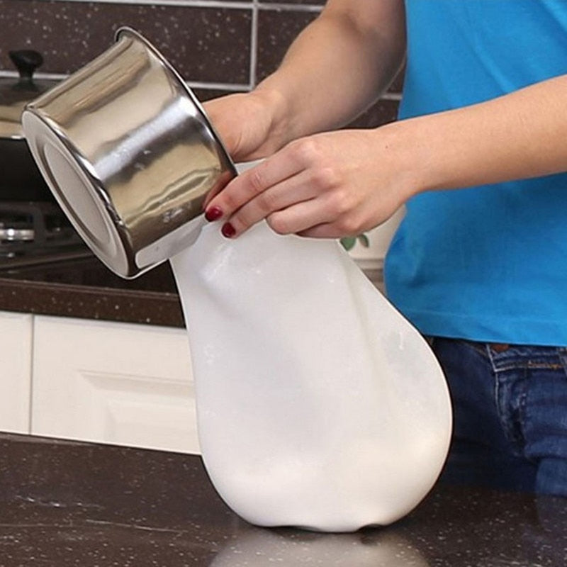 Squeezy Dough Mixing Bag Silicone Versatile Dough Mixer for Bread, Pastry, Pizza & Tortilla-UlGadget