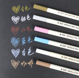 Office and School Supplies STA Metallic Markers - 10 Vibrant Colors-UlGadget