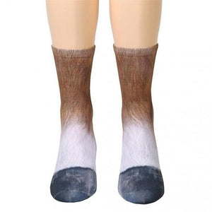 Funny 3D Animals Paw Crew Long Cotton Socks-UlGadget