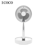 Telescopic Folding USB Charging Fan for Office Home Outdoor Camping White-UlGadget