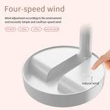 Telescopic Folding USB Charging Fan for Office Home Outdoor Camping White-UlGadget