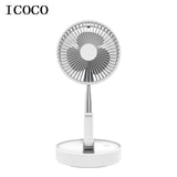 Telescopic Folding USB Charging Fan for Office Home Outdoor Camping White-UlGadget