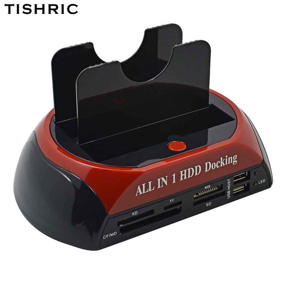 TISHRIC IDE SATA Dual All In 1 Hd/HDD Dock/Docking Station Hard Disk/Drive Hdd 2.5 3.5 Reader Usb EU External Box Enclosure Case-UlGadget