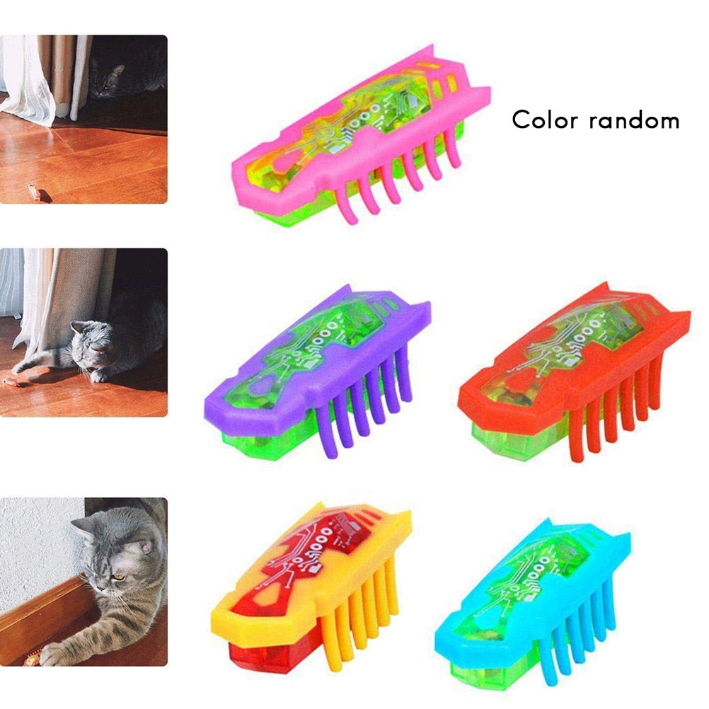 Powered Automatic Fast Moving Micro Robotic Bug Cat Puppy Pet Toy